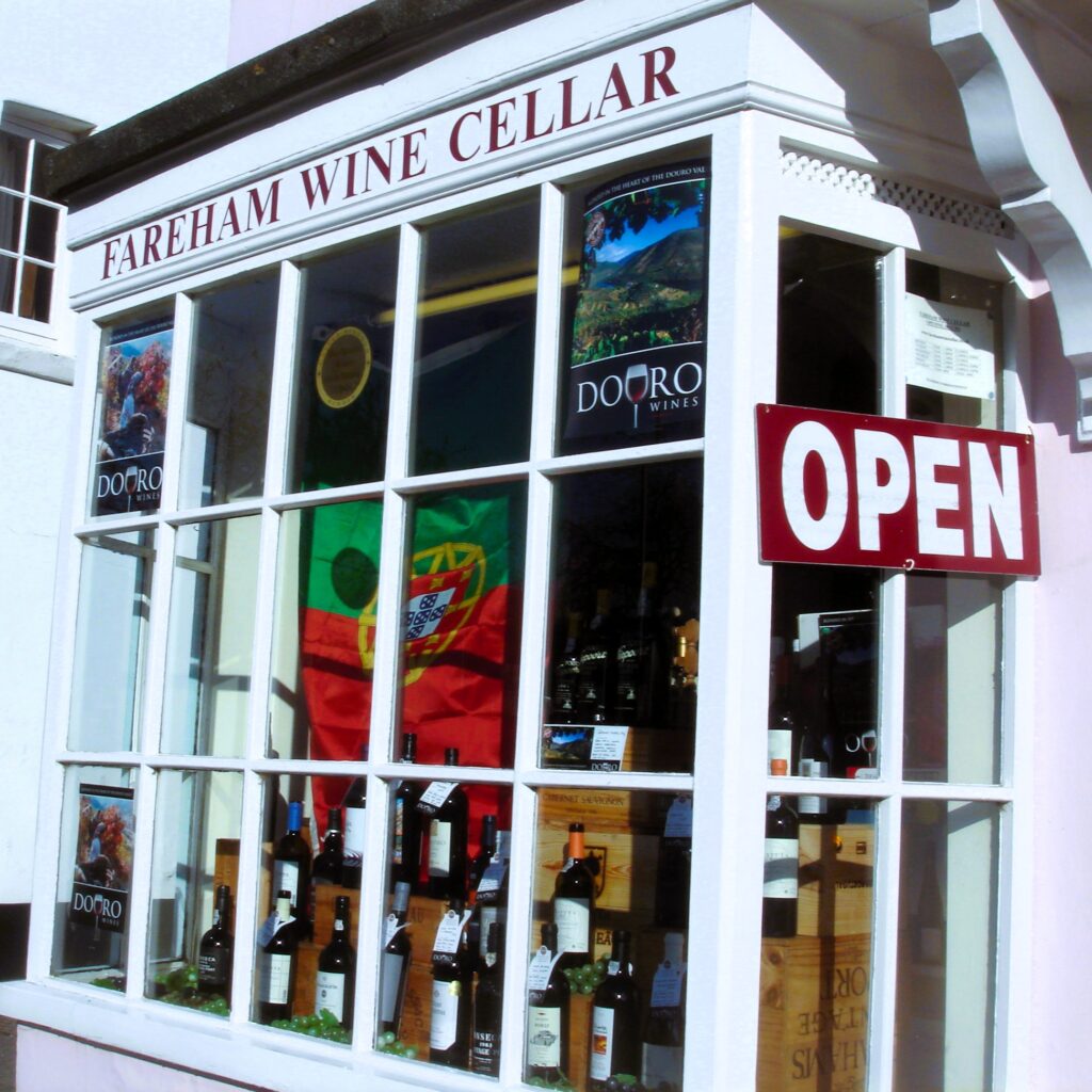 Fareham Wine Cellar located at 55 High Street, Fareham, Hampshire PO16 7BG, UK. Telephone 01329 822733.