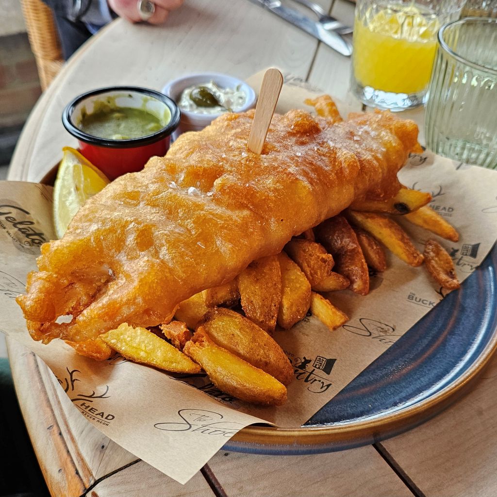 A plate of fish and chips. What is the best wine match for a fish and chip supper?