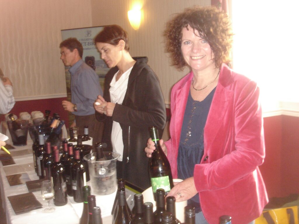 Katie jones at Fareham Wine Cellar Portfolio Wines Tasting 2012