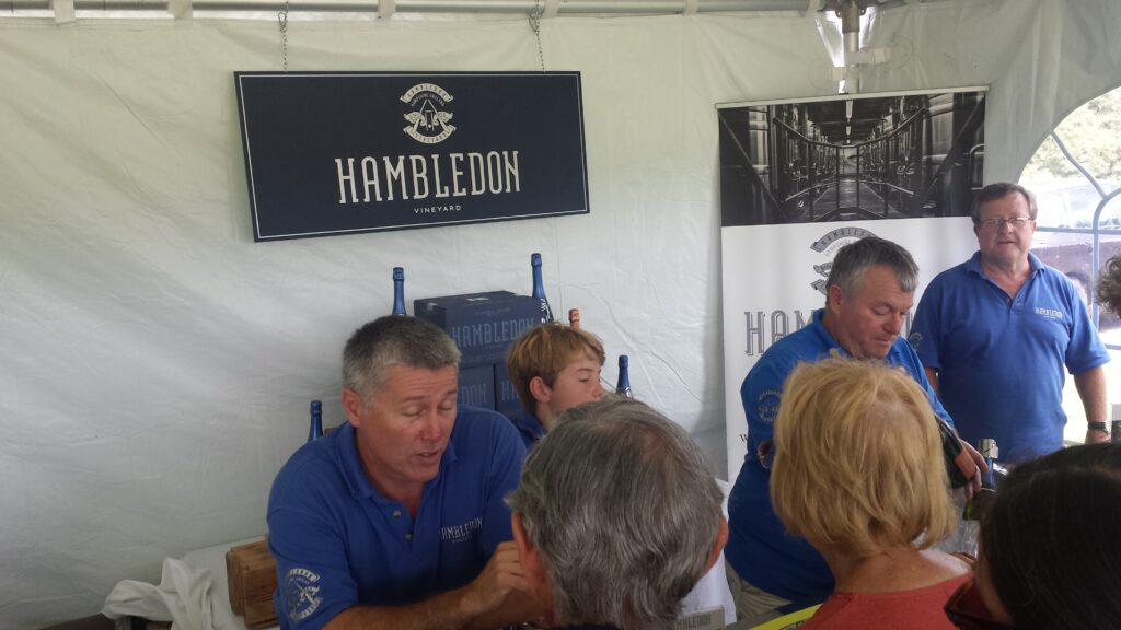 Vineyards of Hampshire Wine Festival 2014 featuring local Hampshire sparkling wine available at Fareham Wine Cellar