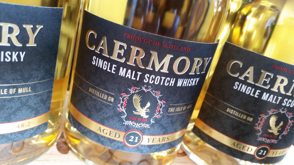 Caermory 21 Year Old Isle of Mull Single Malt Whisky Bottles