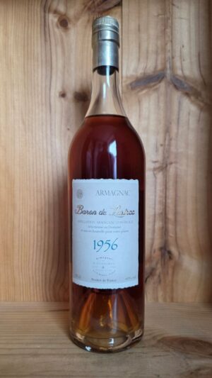 Baron de Lustrac 1956 Vintage Armagnac 70cl Bottle, a rare collectable vintage Armagnac