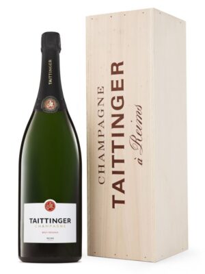 Champagne Taittinger Brut Reserve NV 3 Litre Jeroboam with wooden gift box