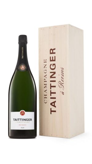 Champagne Taittinger Brut Reserve NV 3 Litre Jeroboam with wooden gift box