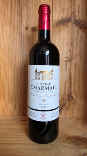 Chateau Charmail, Haut Medoc 2020 75cl bottle, a Bordeauc red wine blend of Merlot, Cabernet Sauvignon, Cab Franc and Petit Verdot