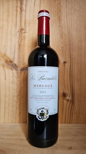 Chateau Les Barraillots, Margaux 2023 75cl bottle