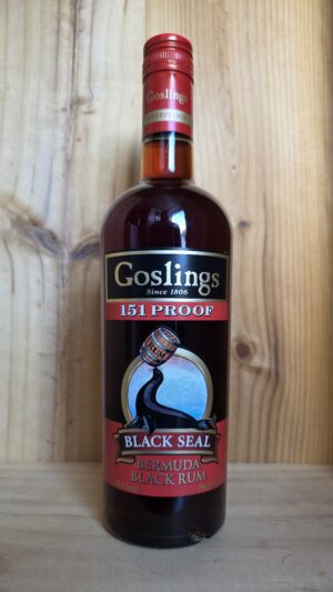 Goslings Black Seal 151 Proof Bermuda Overproof Rum 75.5% ABV 70cl bottle (1)