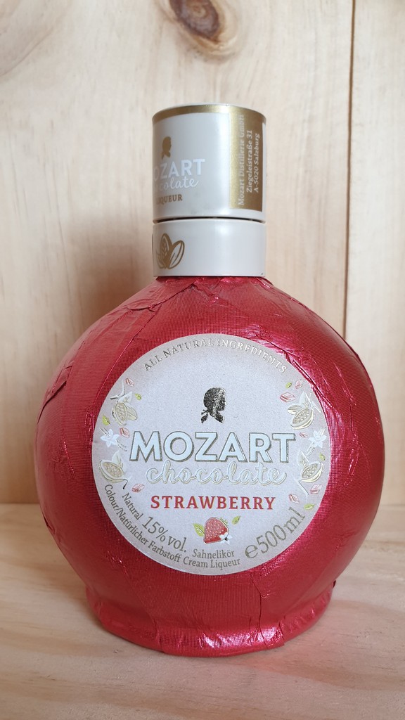 Mozart Strawberry White Liqueur Wine | 50cl Fareham 15% Chocolate Cellar