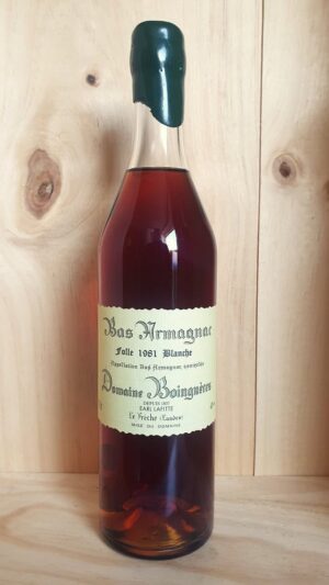 Domaine Boingneres 1981 Vintage Armagnac Folle Blanche 48%