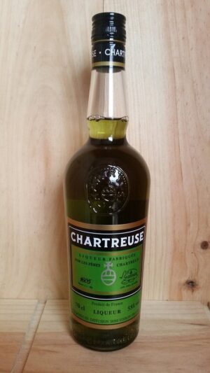 A bottle of Green Chartreuse Liqueur at Fareham Wine Cellar