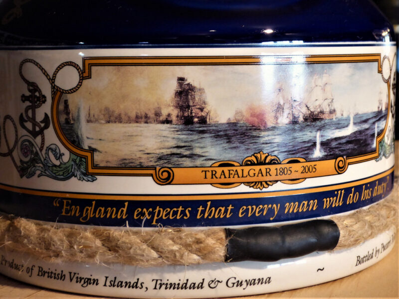 Pussers Rum Trafalgar Bicentenial Ceramic Decanter 15 Year Old 1 Litre 47.75% - Image 3