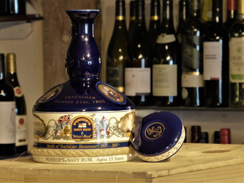Pussers Rum Trafalgar Bicentenial Ceramic Decanter 15 Year Old 1 Litre 47.75% - Image 2