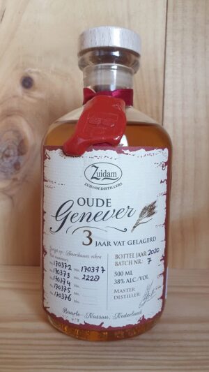 Zuidam 3 Year Old Single Barrel Oude Genever 38% 50cl