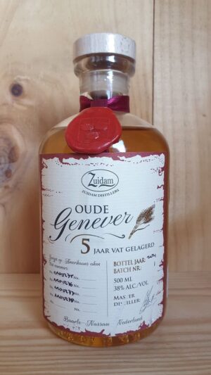 Zuidam 5 Year Old Single Barrel Oude Genever 38% 50cl (2)