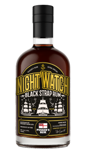 Pusser's Night Watch Black Strap Rum 40% 70cl bottle available to buy now at Fareham Wine Cellar.
