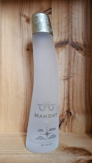 Mamont Vodka, Georgia 40% 70cl bottle modelled on a woolly mammoth tusk