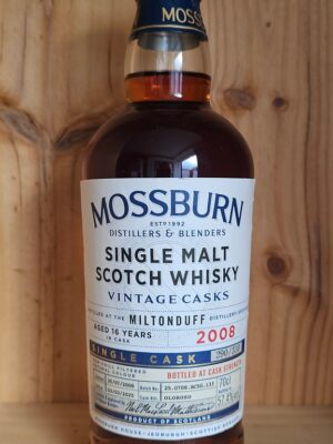 Mossburn Single Cask Miltonduff 2008 57.4% ABV 70cl bottle