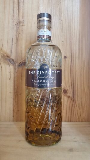 The River Test Distillery Chalkstream Gold Gin 40% ABV 70cl bottle