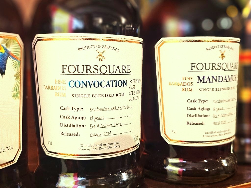 Foursquare Exceptional Cask Selection Convocation and Mandamus Rum Bottles