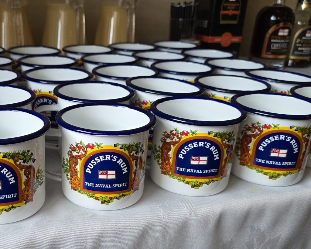 Pusser's Rum Enamel Mugs