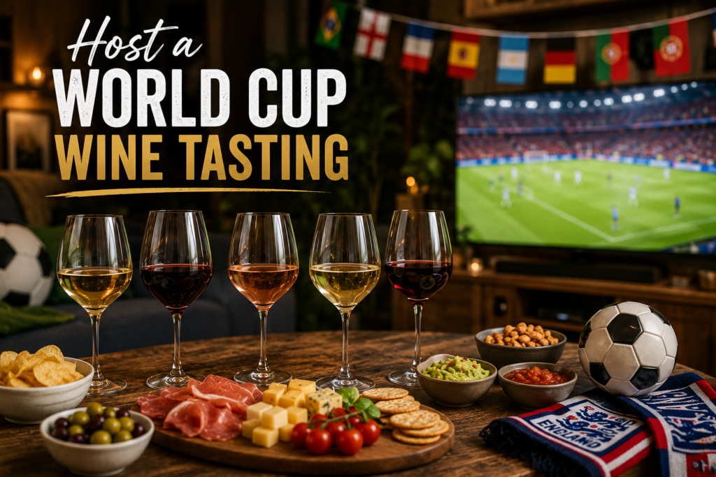 How to Host a World Cup Wine Tasting, with wines from Fareham Wine Cellar - World Cup Wines 2026