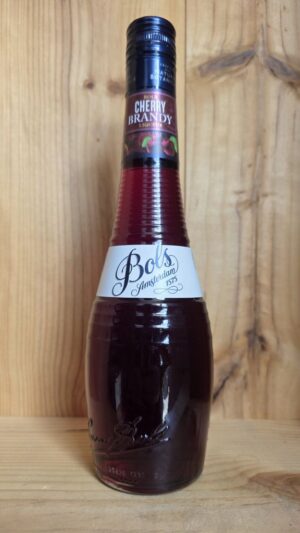 Bols Cherry Brandy Liqueur 50cl bottle with rich ruby red cherry liqueur for classic cocktails and desserts.