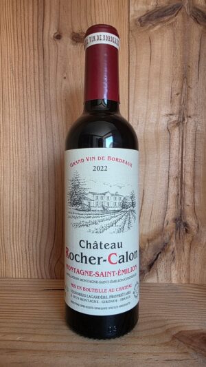 Château Rocher-Calon 2022, Montagne St Emilion 37.5cl half bottle Merlot based French wine from Bordeaux's Right Bank