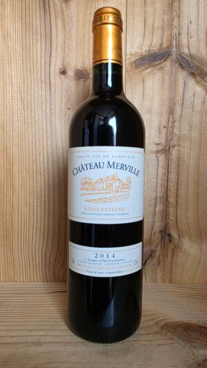 Château Merville 2014 Saint-Estèphe Bordeaux red wine bottle