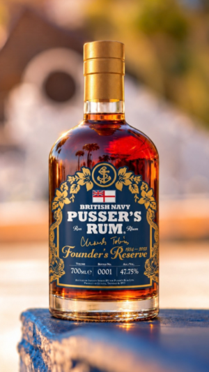 Pusser's Rum Charles Tobias Founder's Reserve Rum 47.75% 70cl, a limited edition blend of Guyanese, Trinidad and British Virgin Island Rums