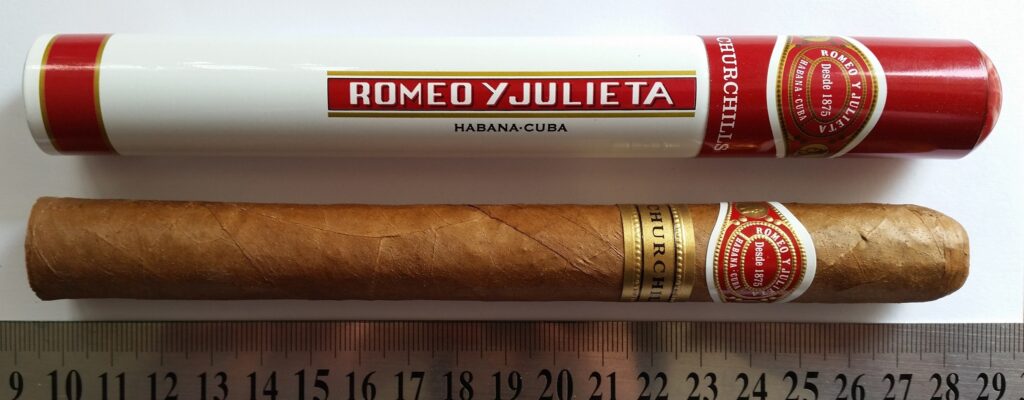 Romeo y Julieta Churchill Tubos Cigar at Fareham Wine Cellar, High Street, Fareham Hampshire